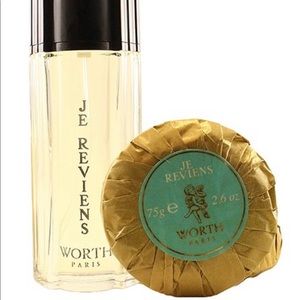 BNIB: JE REVIENS BY WORTH 1.7 oz 3-piece EDT gift set